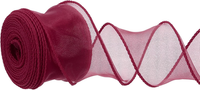4 Cm X 9.1 M Organzaband, Burgund Geschenkverpackung Schleifenband Breit, Dekoba