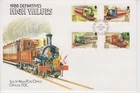 Unaddressed Isle of Man FDC Cover 1988 Definitives Railways & Tramways 20p-£1