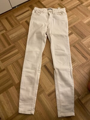 Women s Zara Basic Denim Jeans White Size 2