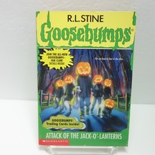 R.L. Stine Goosebumps Attack of the Jack O Lanterns #48 Cards Bookmark 1st Print