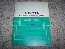 1984 Toyota Celica Supra Electrical Wiring Diagram Manual GT GT-S ST L 2.4L 4Cyl