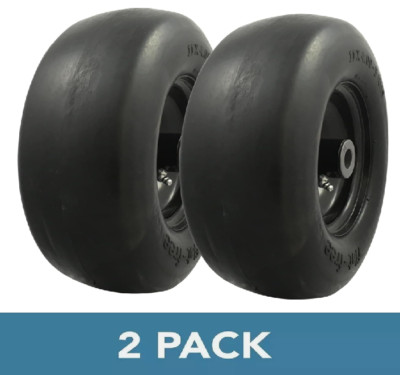 2 Flat Free Tires 11x4.00-5 Lawnmower Husqvarna Z246 Z24 RZ4623 Kubota Z123