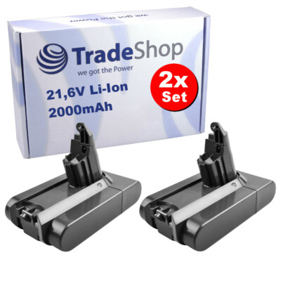 2x Li-Ion Akku für Dyson DC62 Up Top DC72 DC74 DC74 Animal V6 V6+ V6 Absolute