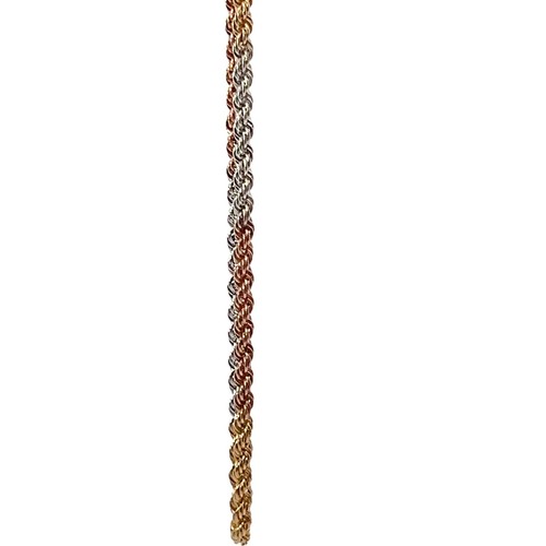 Neues dreifarbiges Armband aus 18 Karat massivem Gold - aus Italien importiert - Bild 6 von 10