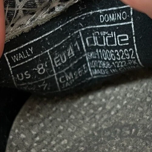 Hey Dude Wally Sox Mens Size 8 Gray White Athletic Casual Shoes Sneakers - Picture 10 of 11