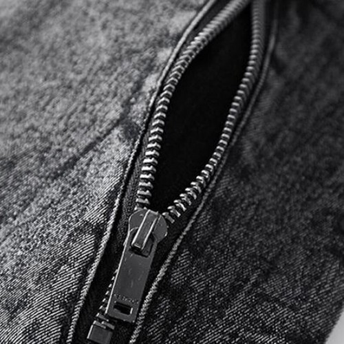 Fashion Mens Denim Jacket Classic Slim Jeans Coat Male Cowboy Jacket