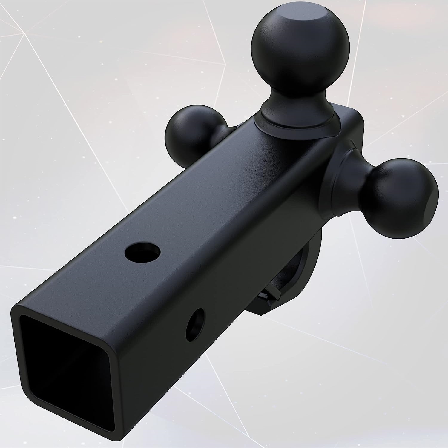 LOCAME TriBall Trailer Hitch Ball Mount with Hook, Fits 2.5Inch