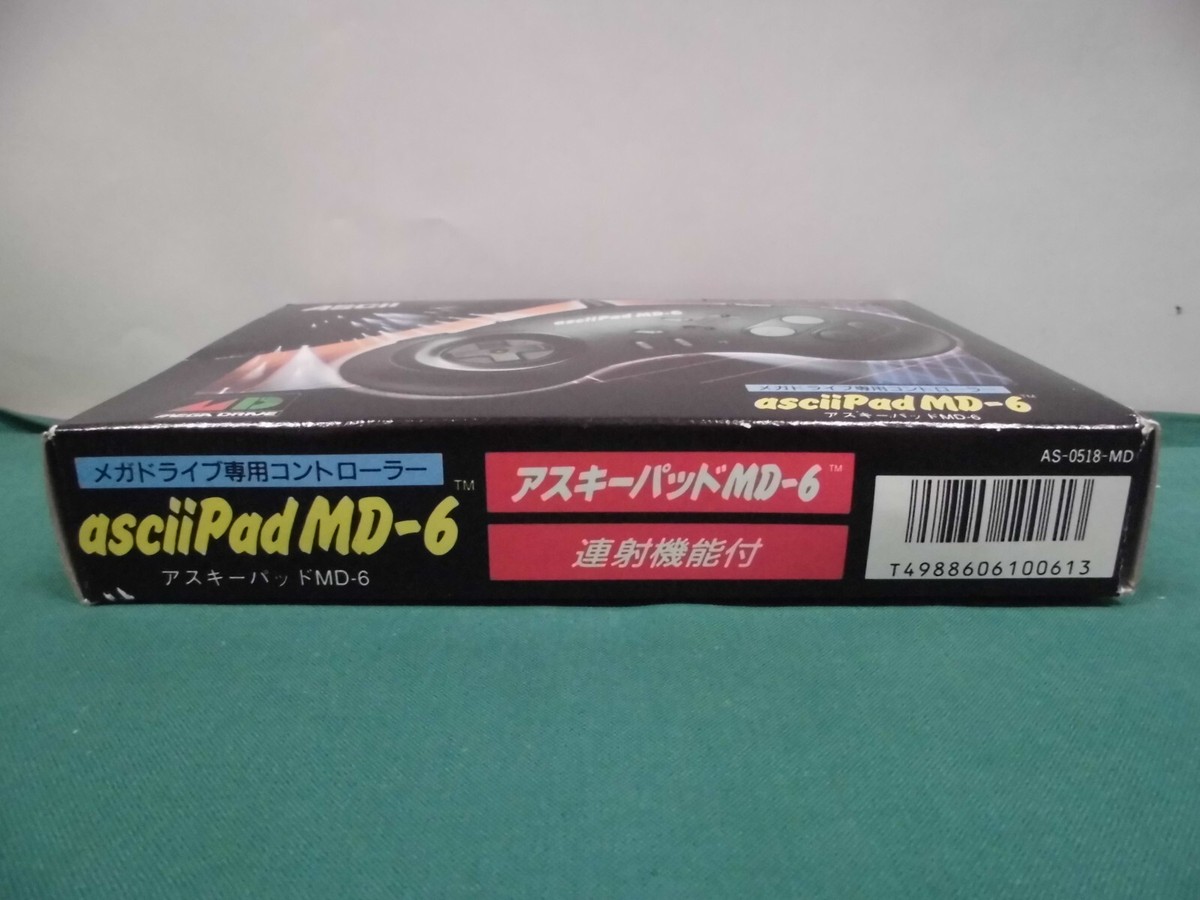 Mega Drive -- Ascii Pad MD-6 Controller Pad -- New!! Box. JAPAN