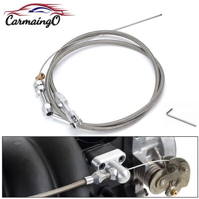 36'' Throttle Cable for Chevy 4.8L 5.3L 6.0L 5.7L LS1 Swap Conversion Stainless