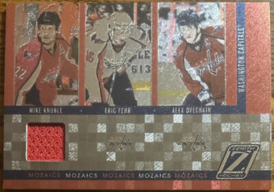 2010-11 Zenith Mozaics Materials Mike Knuble/Eric Fehr/Alex Ovechkin #20