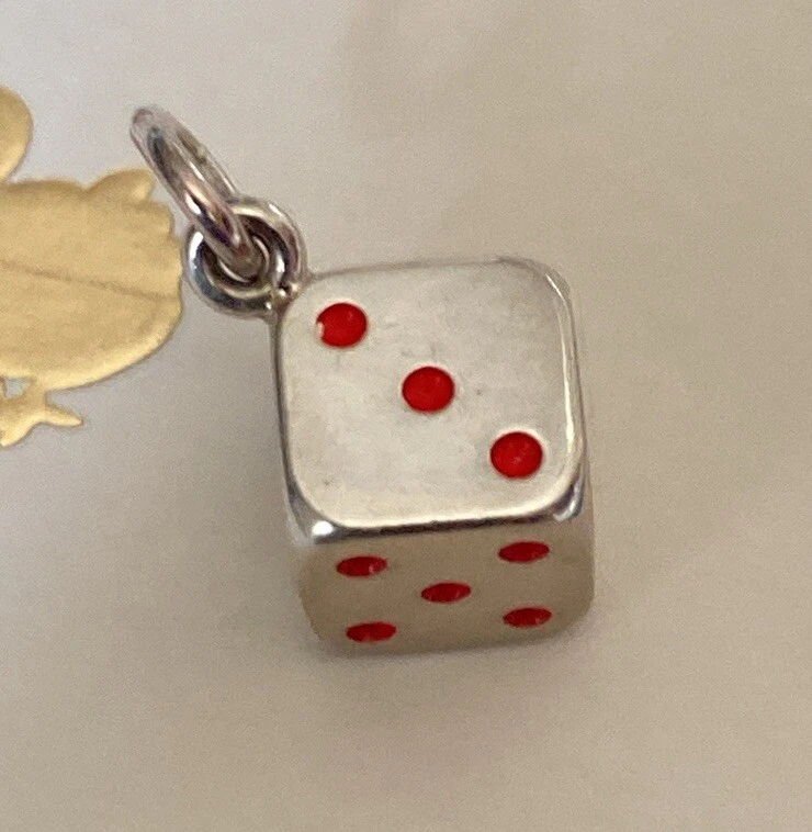 Dodo Pomellato Dado In Argento e Smalto rosso Fuori Produzione INTROVABILE - Immagine 2 di 4