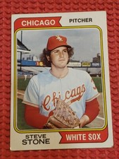 1974 Topps #486 Steve Stone EX