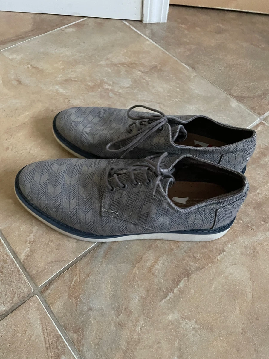 Grey linen men's preston dress shoes sale