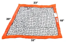 RACERDIRECT SFI 27.1 OBLONG STRING RACING SAFETY WINDOW NET ORANGE