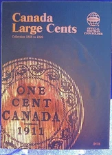 Whitman Canada Large Cents Collection 1858-1920 Coin Folder, Album/Book #2478 