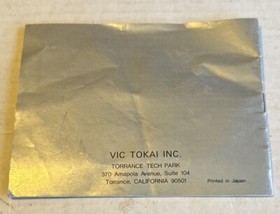 Golgo 13: Top Secret Episode Nintendo NES 1988 Manual Only Instruction Book