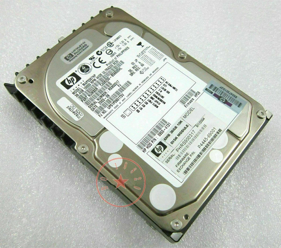 hp/Fujitsu MAP3367NP 36.7GB 10K RPM 8MB 3.5″ SCSI Ultra320 68-Pin Hard Drive HDD - Image 2 of 2