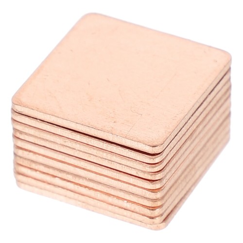 10 Pcs Thermalkupferblatt Kühlkissen Für Computerlaptop Computer-Kühlkörper - Photo 11/12