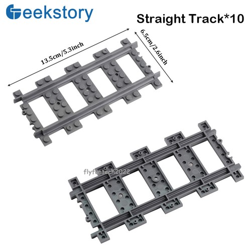 MOC City Train Railway Tunnel cave Straight Tracks Bricks for DIY le*go Blocks - Picture 11 of 22