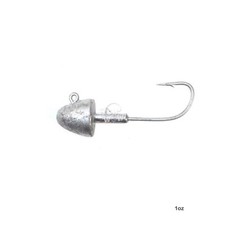 1oz Fish WOW! Bullet Jig Head for Scampi Perch Grub Swim Glow Unpainted bait NEW