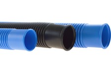 Schwimmbadschlauch Solarschlauch Poolschlauch mit Muffe, schwarz,blau, Meterware