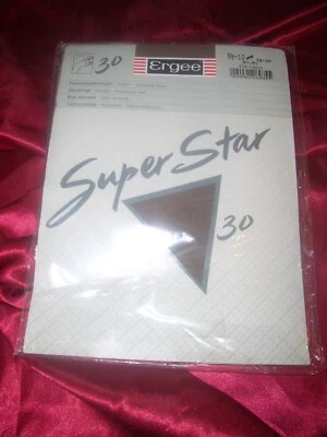 VINTAGE Ergee Super Star Nylons Strapsstrümpfe Gr. 9,5-10 rauch Stockings OVP - Bild 1 von 2