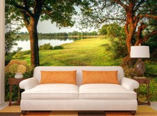 3D Lawn Tree 3258 Wallpaper Mural Wall Print ...