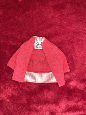 VINTAGE BARBIE #981 BUSY GAL RED JACKET ONLY!  NICE VINTAGE PREOWNED CONDITION!