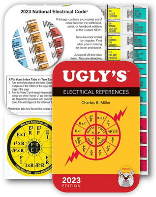 2023 NEC Code Book Tabs (Colored EZ Index Tabs) with Ugly S Electrical Reference