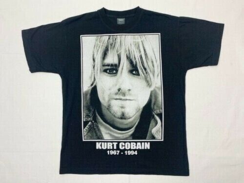 Vintage Y2K Kurt Cobain Nirvana Memorial T-Shirt … - image 1