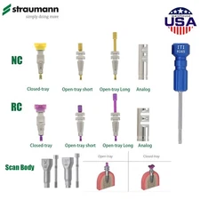 US Dental ITI Scan Body/Analog/Impression Transfer NC/RC Tray Tool Fit Straumann