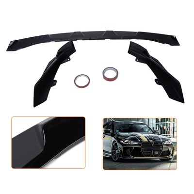 Front Lip Spoiler Bumper Lip Splitter For BMW G80 M3 G82 G83 M4  2021 22 23 2024