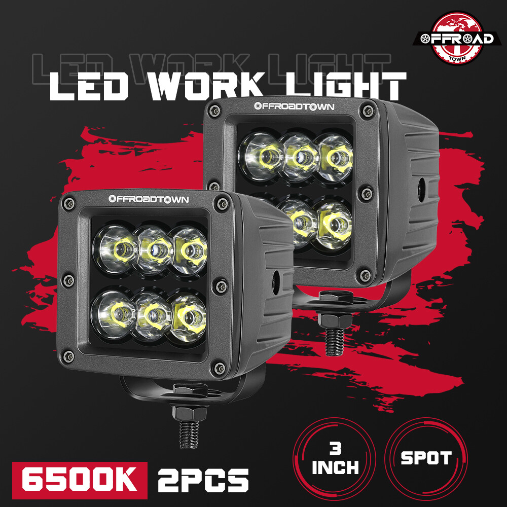 offroadtown led fog pods OFFROADTOWN-3'' 120W CREE Driving Lights Spot Reverse for Truck Pickup Color:Gun Metal All Vaporizers Air Bar Disposable Vapes