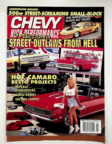 1994 February Chevy High Performance Magazine Camaro Restoration Street Outlaws