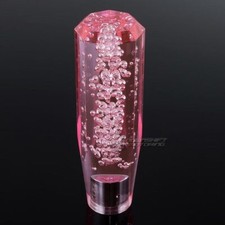 Jdm Universal Octagon Crystal Vip Style Manual Mt Shifter Shift Knob 150mm Pink