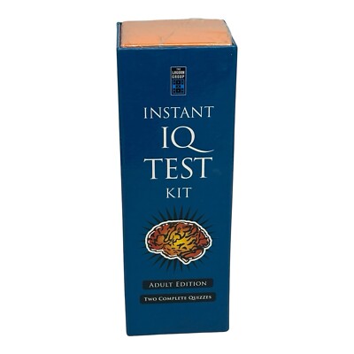Instant IQ TEST KIT Adult Edition Two Complete Quizzes New In Box 