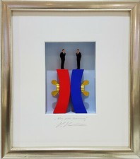 Volker Kühn - Original 3 D Objekt  " Eine gute Verbindung " hands, Museumsgl