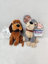 Disney Store Lady and the Tramp and Trusty 8" Mini Bean Bag and Plush