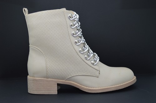 Stivaletti con catene e borchie tronchetti donna tacco largo stivali bassi  biker | eBay