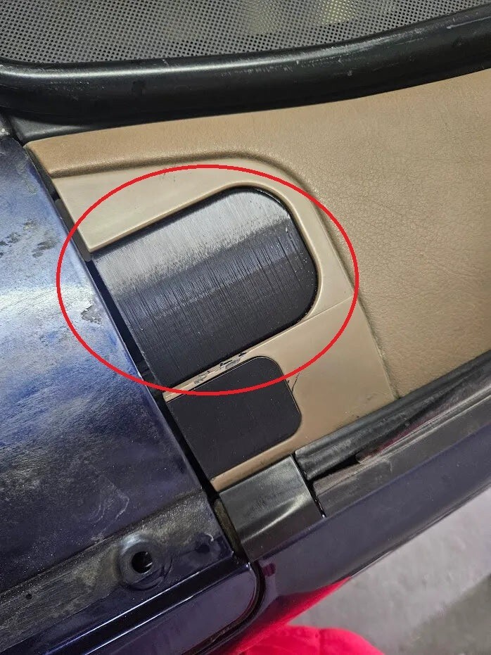 BMW e36, M3 Flaps Convertible Cabrio Hardtop Lock Cover Caps