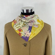 Vintage Yukiko Hanai Handkerchief Neckerchief Bandana Pocket Square Gift