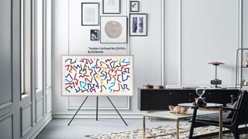 Samsung 32" The Frame anpassbare TV-Blende VG-SCFT32BE/ZA, VG-SCFT32BE weiß - Bild 6 von 9