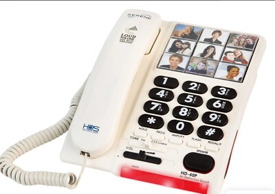 Serene Innovations HD-40P High Definition Amplified Photo Phone SENIOR Telephone