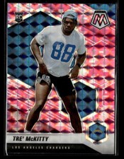 Tre' McKitty 2021 Panini Mosaic #386 Prizm Camo Pink Los Angeles Chargers