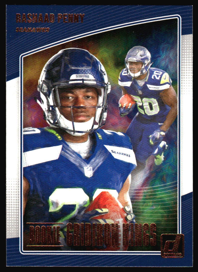 2018 Donruss Rashaad Penny #RGK-18 Seattle Seahawks