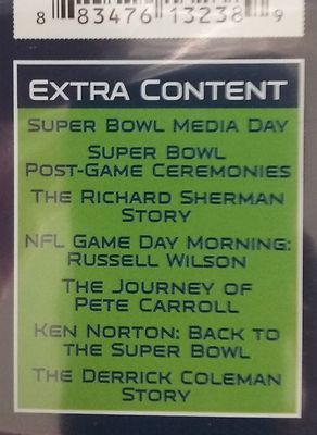 SEATTLE SEAHAWKS SUPER BOWL XLVIII 48 CHAMPIONS New Sealed DVD