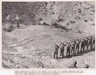 Original Press Photo WW2 Heinz Petry faces US Firing Squad Braunschweig 6.6.1945