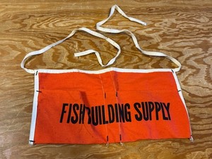 VTG Madison (WI) FISH BUILDING SUPPLY Advertising Carpenter Apron Nail Pouch