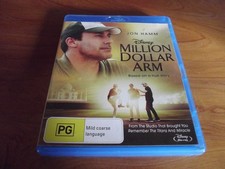 BLU-RAY DISNEY MILLION DOLLAR ARM JON HAMM  GREAT  ** MUST SEE **