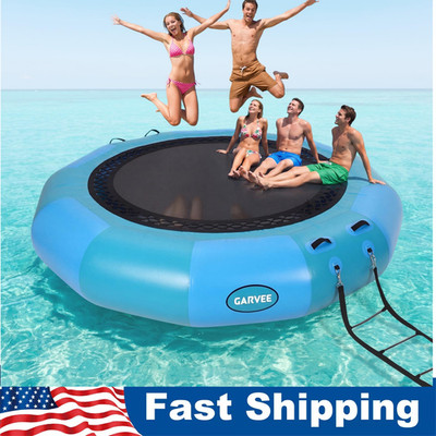10ft 12ft Inflatable Water Trampoline Swim Platform Bounce for Pool Lake Toy
